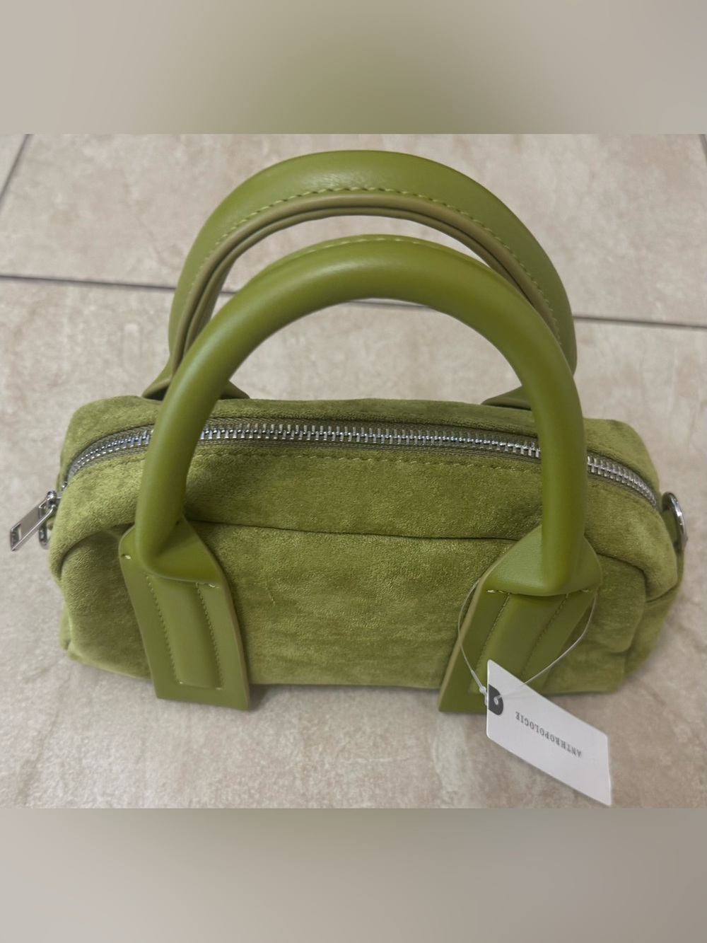 Anthropologie Mini Faux Suede Bag - Picture 6 of 11